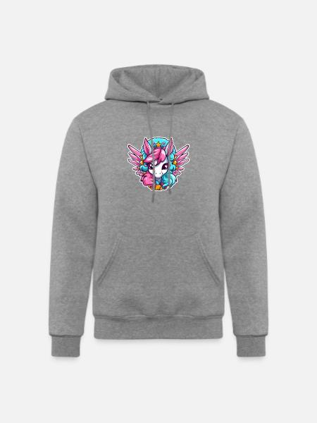 Pegasus - Champion Unisex Powerblend Hoodie - heather gray