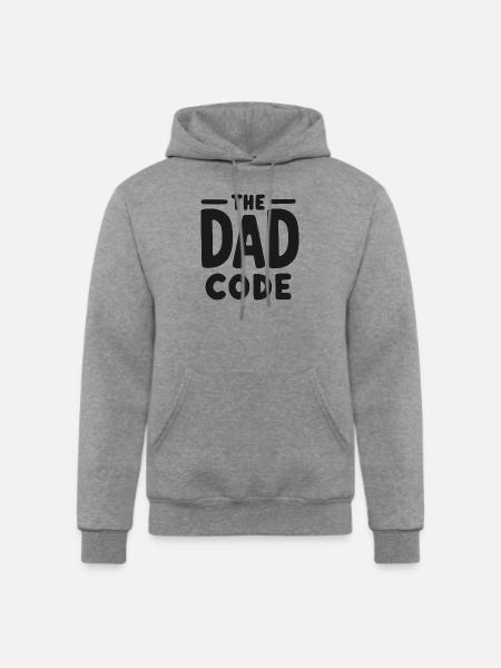 The Dad Code - Champion Unisex Powerblend Hoodie - heather gray