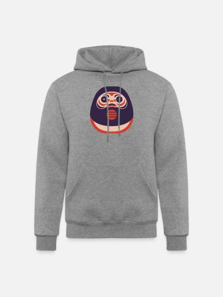 Daruma Doll - Champion Unisex Powerblend Hoodie - heather gray
