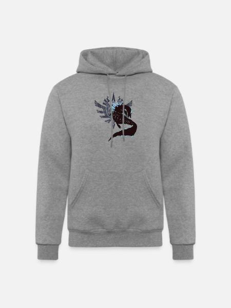 Abyssal Lagiacrus - Sunset Shores - Champion Unisex Powerblend Hoodie - heather gray