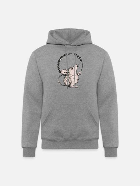 Mouse - Champion Unisex Powerblend Hoodie - heather gray