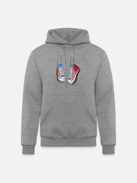 Hanging sneakers - Champion Unisex Powerblend Hoodie - heather gray