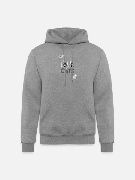 cat lovers - Champion Unisex Powerblend Hoodie - heather gray