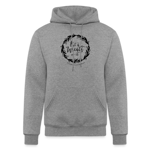 Put A Wreath On It - Leaf and Berries Wreath - Champion Unisex Powerblend Hoodie
