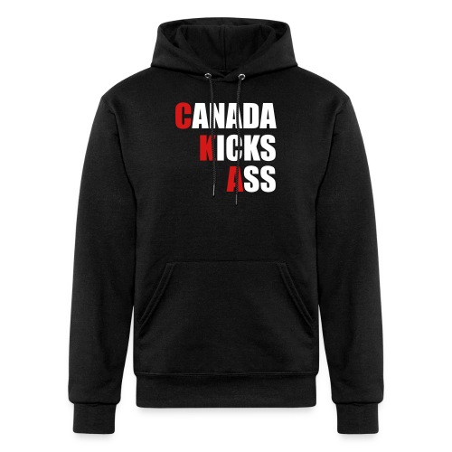 Canada Kicks Ass Vertical - Champion Unisex Powerblend Hoodie