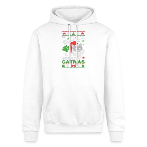 Merry Catmas Ugly Christmast Shirts - Champion Unisex Powerblend Hoodie