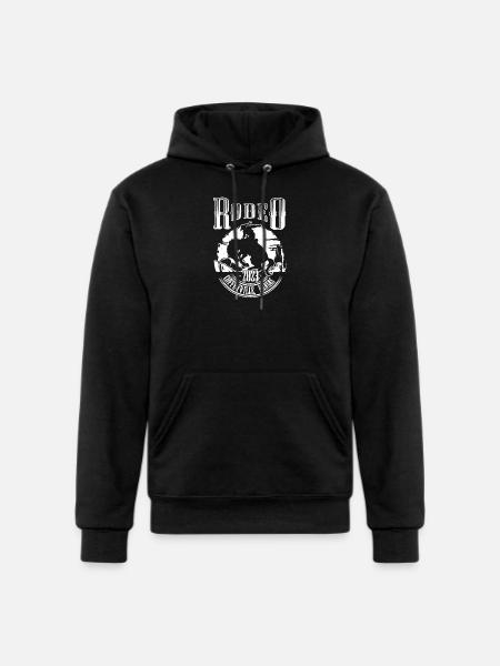 Rodeo Rider Silhouette Badge - Champion Unisex Powerblend Hoodie - black