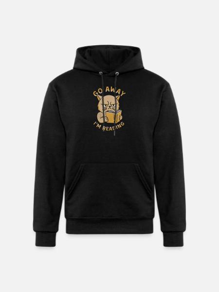 Go Away I'm Reading - Champion Unisex Powerblend Hoodie - black