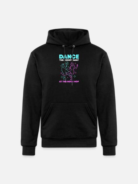 Dance Party Sock Hop - Champion Unisex Powerblend Hoodie - black