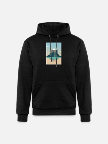 Angel Falls Sunrise - Champion Unisex Powerblend Hoodie - black