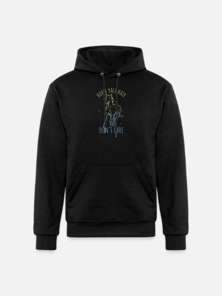 Horse Design - Champion Unisex Powerblend Hoodie - black