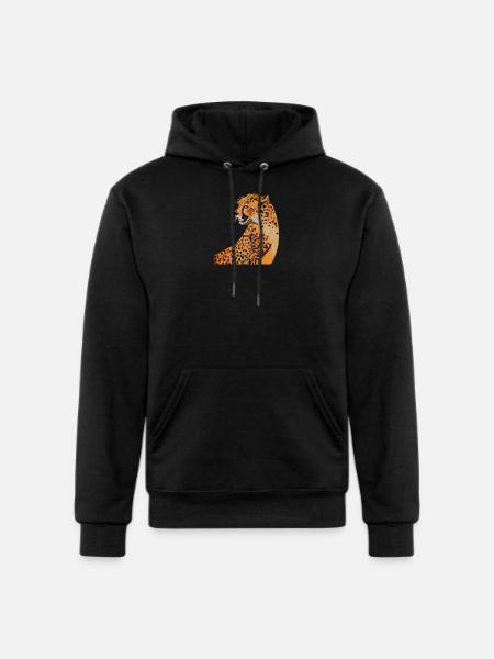 Cheetah - Champion Unisex Powerblend Hoodie - black