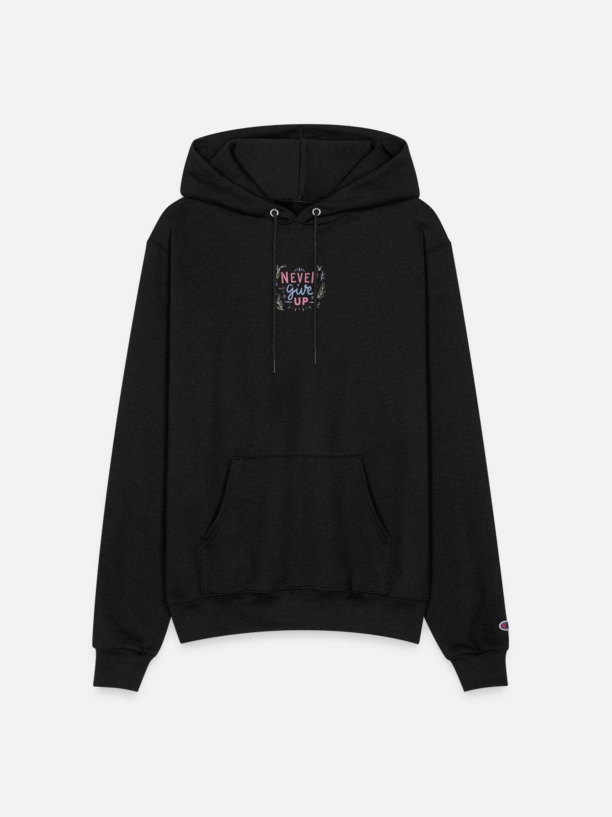 . - Champion Unisex Powerblend Hoodie - black - Front