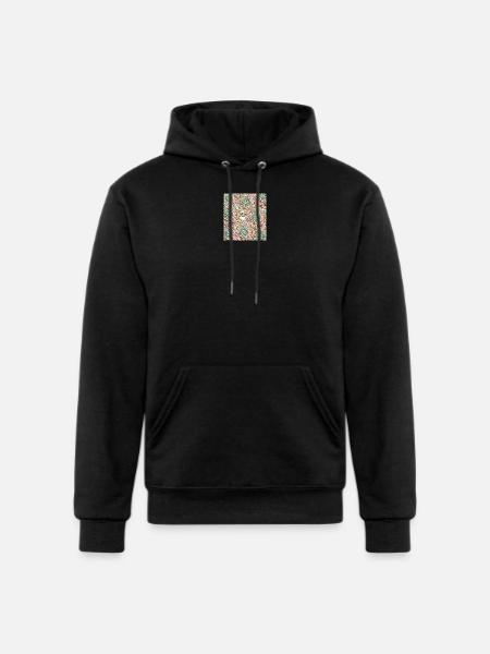 Unique floral design - Champion Unisex Powerblend Hoodie - black