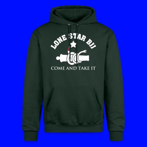 Lone Star BJJ - Come and Take It - White and Red - Champion Unisex Powerblend Hoodie