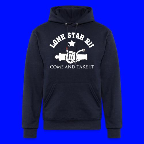 Lone Star BJJ - Come and Take It - White and Red - Champion Unisex Powerblend Hoodie