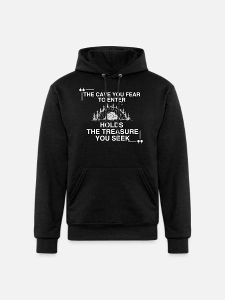 Face Your Fears - Champion Unisex Powerblend Hoodie - black
