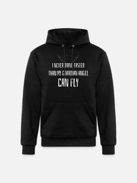 Guardian Angel - Champion Unisex Powerblend Hoodie - black