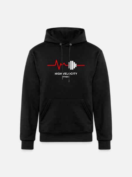 High Velocity Fitness T-Shirt - Champion Unisex Powerblend Hoodie - black