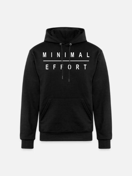 MINIMAL EFFORT - Champion Unisex Powerblend Hoodie - black