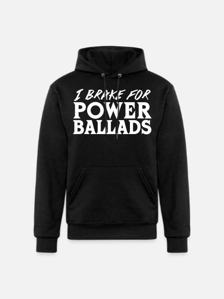 Power Ballads - Champion Unisex Powerblend Hoodie - black