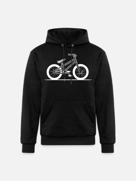 BMX Bike Drawing - Champion Unisex Powerblend Hoodie - black