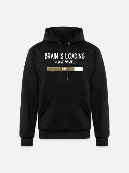 Brain Is Loading Progress - Champion Unisex Powerblend Hoodie - black
