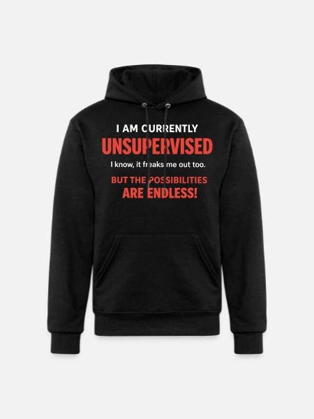 Endless Possibilities Unsupervised - Champion Unisex Powerblend Hoodie - black