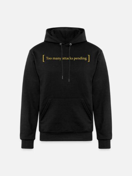 Too many attacks pending - Champion Unisex Powerblend Hoodie - black