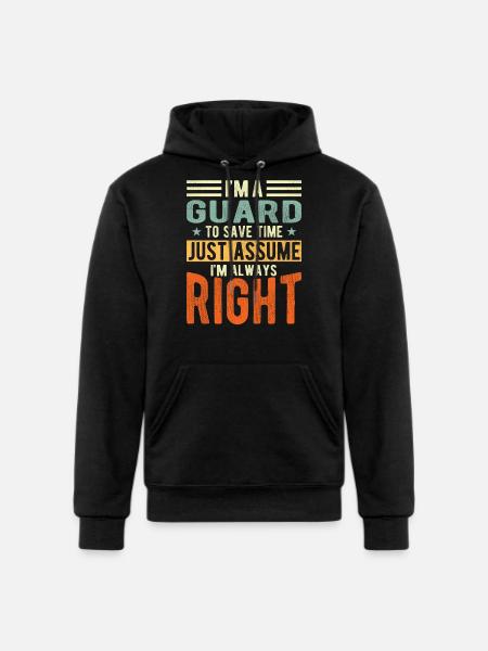 Guard - Champion Unisex Powerblend Hoodie - black