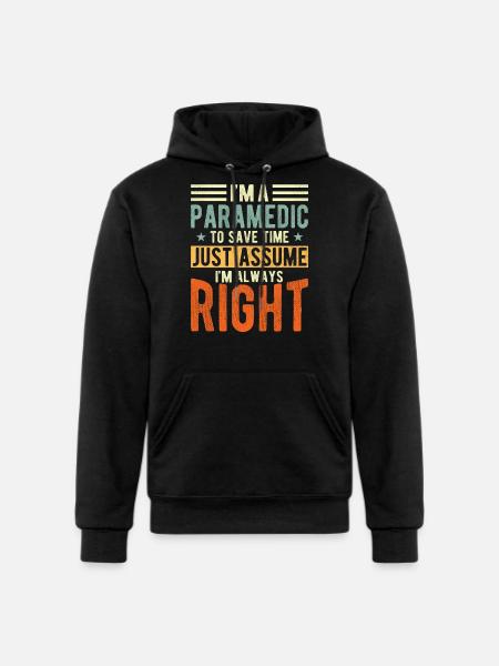 Paramedic - Champion Unisex Powerblend Hoodie - black