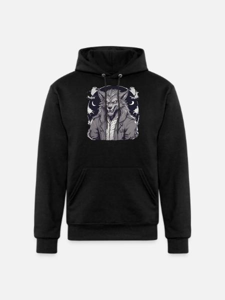 Halloween Werewolf - Champion Unisex Powerblend Hoodie - black