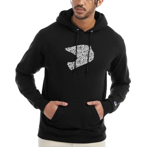 Floral Helmet - Champion Unisex Powerblend Hoodie