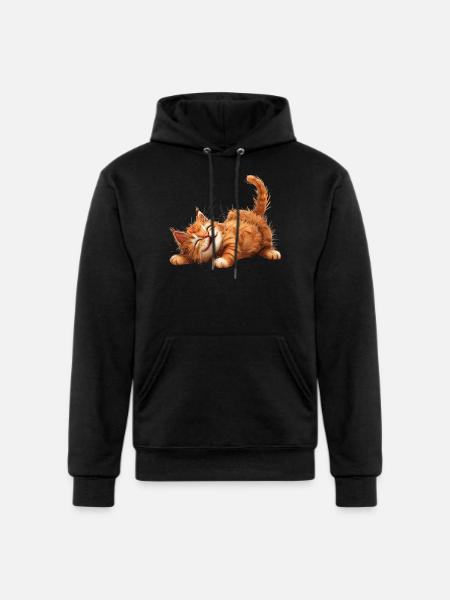 Funny Cat - Champion Unisex Powerblend Hoodie - black