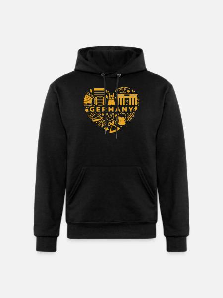 Germany - Champion Unisex Powerblend Hoodie - black