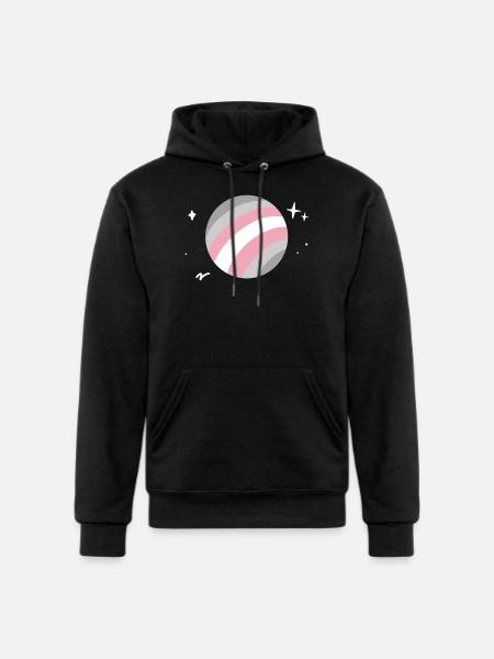 Demigirl Planet LGBTQ - Champion Unisex Powerblend Hoodie - black