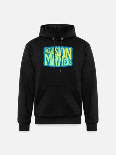 inclusion matters logo quote - Champion Unisex Powerblend Hoodie - black