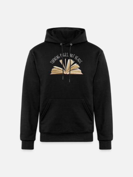 Turning Pages Not Heads - Champion Unisex Powerblend Hoodie - black