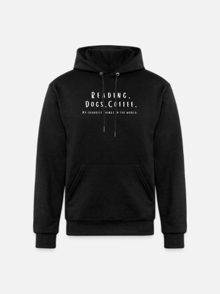 Reading Coffee And Dogs - Champion Unisex Powerblend Hoodie - black