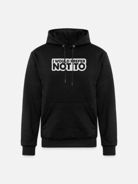 I prefer not to - Champion Unisex Powerblend Hoodie - black