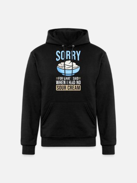 Sour Cream - Champion Unisex Powerblend Hoodie - black