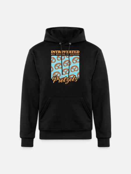 Pretzel To Discuss Pretzels - Champion Unisex Powerblend Hoodie - black