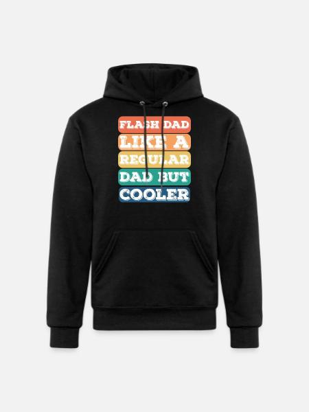 Bouldering Flash Dad Boulderer - Champion Unisex Powerblend Hoodie - black