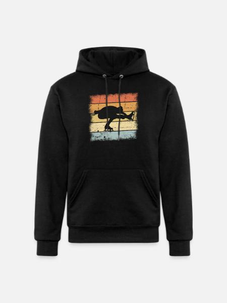 Figure Skating Retro - Champion Unisex Powerblend Hoodie - black