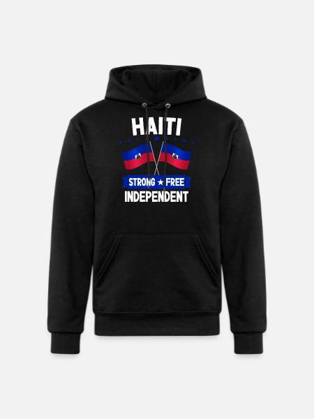Haiti - Champion Unisex Powerblend Hoodie - black