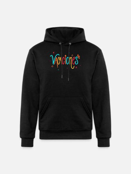 Vacaciones Rainbow Handletter - Champion Unisex Powerblend Hoodie - black
