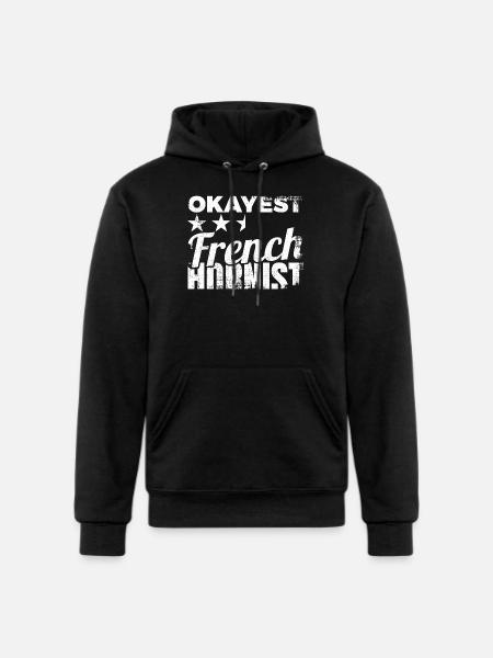 Average French Hornist - Champion Unisex Powerblend Hoodie - black