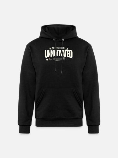 Professionally Unmotivated - Champion Unisex Powerblend Hoodie - black