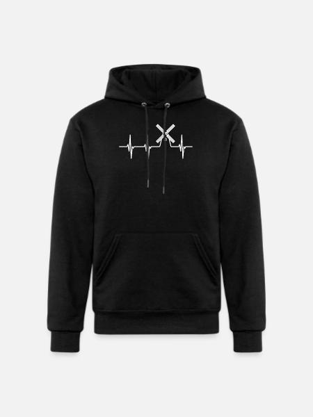 Farming Windmill ECG - Champion Unisex Powerblend Hoodie - black