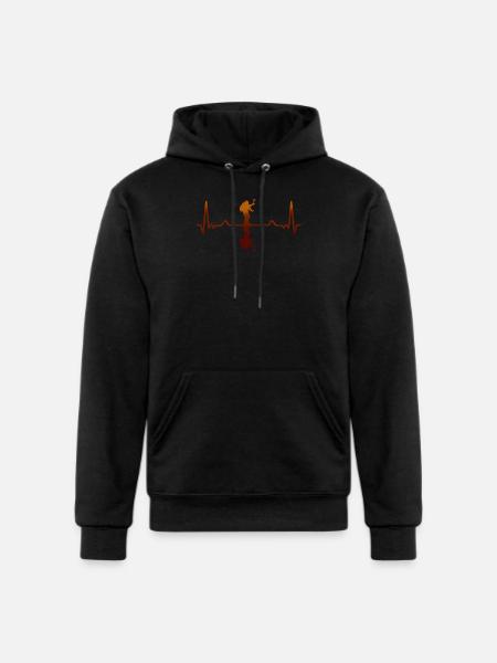 Heartbeat Dancer Silhouette - Champion Unisex Powerblend Hoodie - black